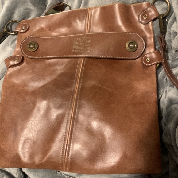 VINTAGE MATT & NAT MESSENGER BAG VEGAN LEATHER - Picture 4 of 4